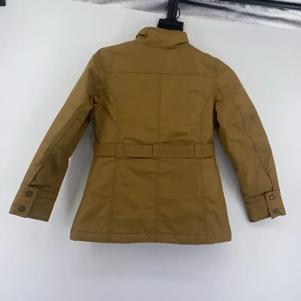 Land End Kids Coat Size 7-8y Belted NWOT